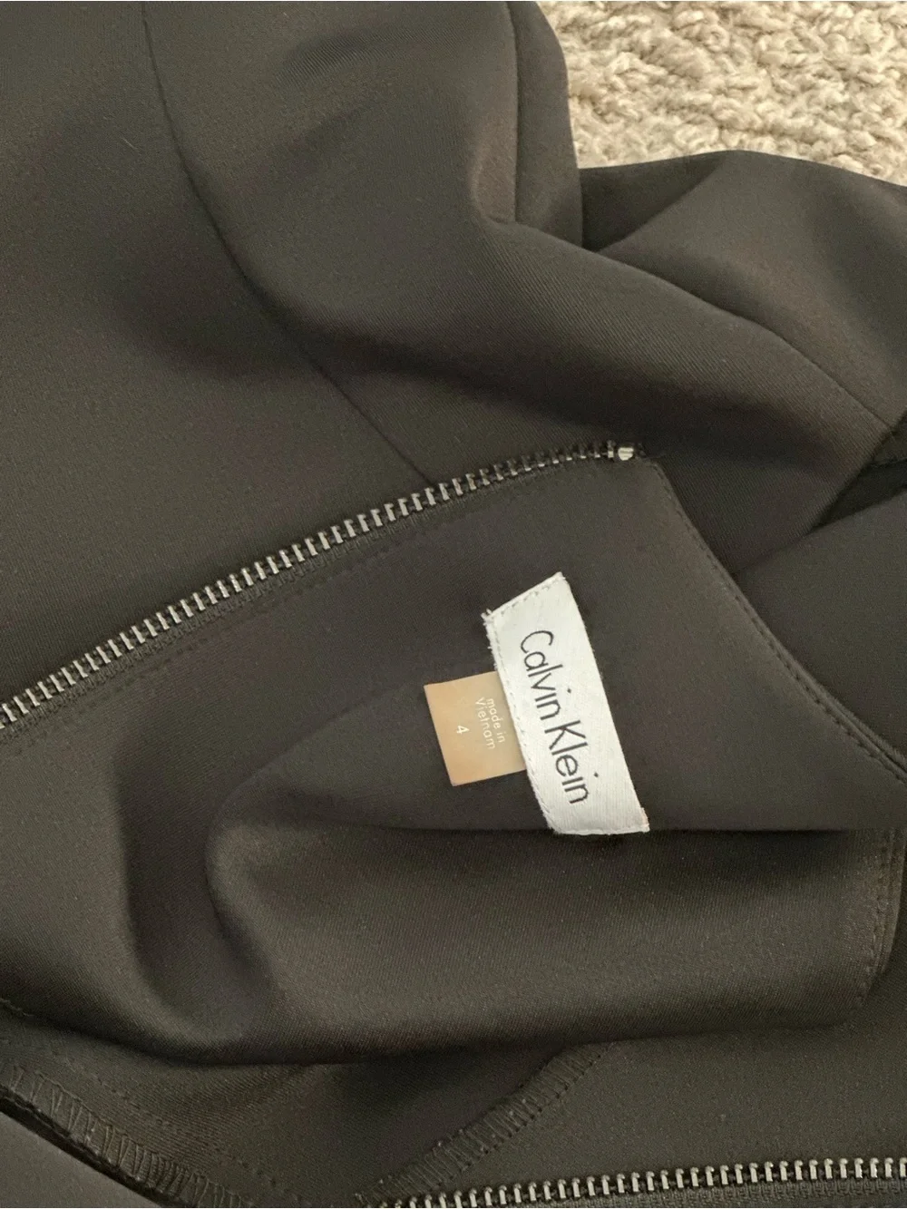 Calvin Klein Black Sleeveless Mini Dress